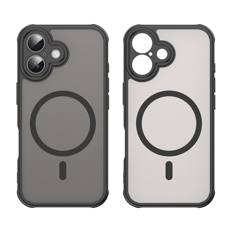 Husa iPhone 16 Plus Techsuit HaloFrost II MagSafe, negru
