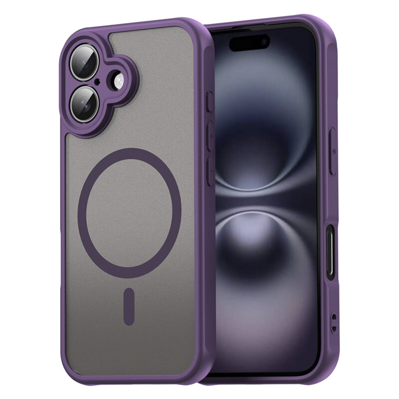Husa iPhone 16 Plus Techsuit HaloFrost II MagSafe, mov