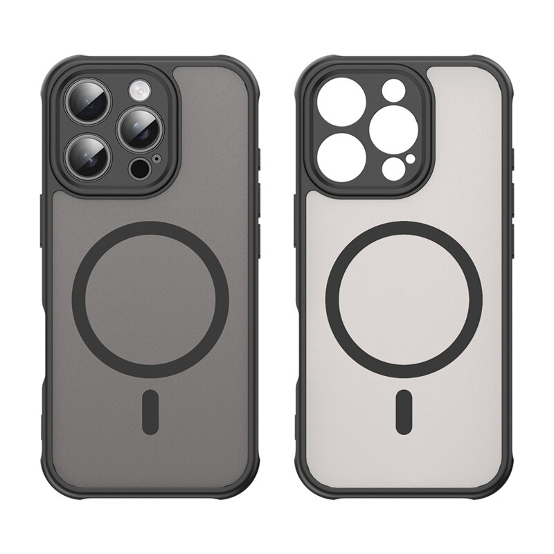 Husa iPhone 16 Pro Techsuit HaloFrost II MagSafe, negru