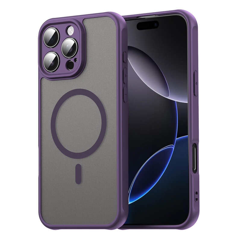 Husa iPhone 16 Pro Max Techsuit HaloFrost II MagSafe, mov