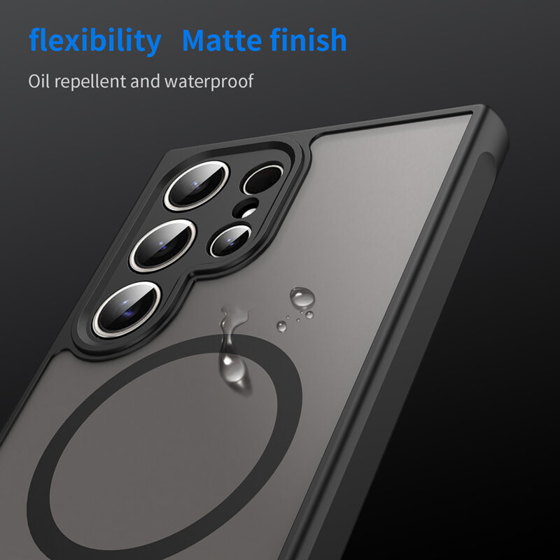 Husa Samsung Galaxy S24 Ultra Techsuit HaloFrost II MagSafe, negru