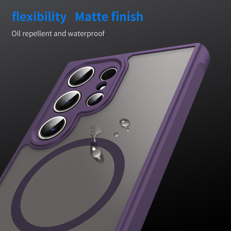 Husa Samsung Galaxy S24 Ultra Techsuit HaloFrost II MagSafe, mov