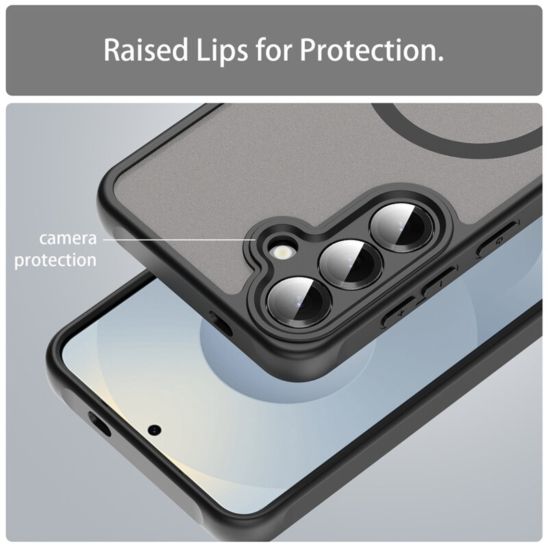 Husa Samsung Galaxy S24 Plus Techsuit HaloFrost II MagSafe, negru