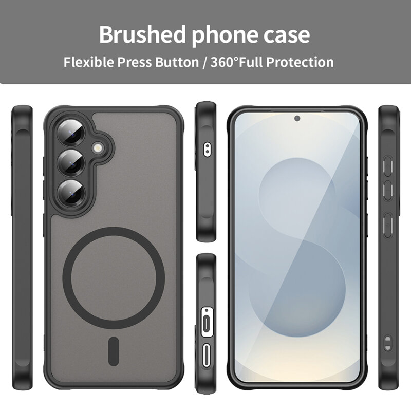 Husa Samsung Galaxy S24 Techsuit HaloFrost II MagSafe, negru