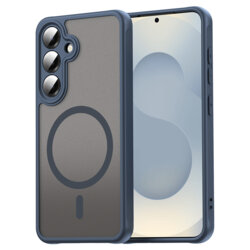 Husa Samsung Galaxy S24 Techsuit HaloFrost II MagSafe, bleumarin