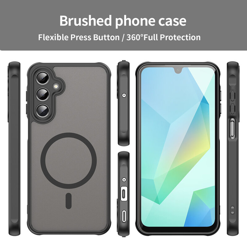 Husa Samsung Galaxy A16 5G Techsuit HaloFrost II MagSafe, negru