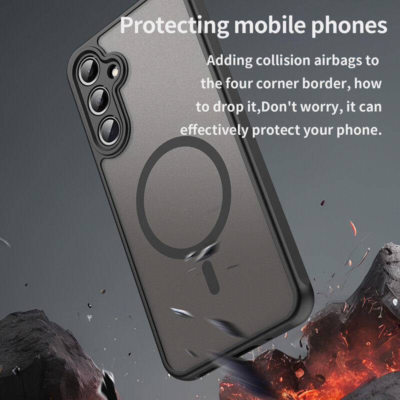 Husa Samsung Galaxy A16 5G Techsuit HaloFrost II MagSafe, negru