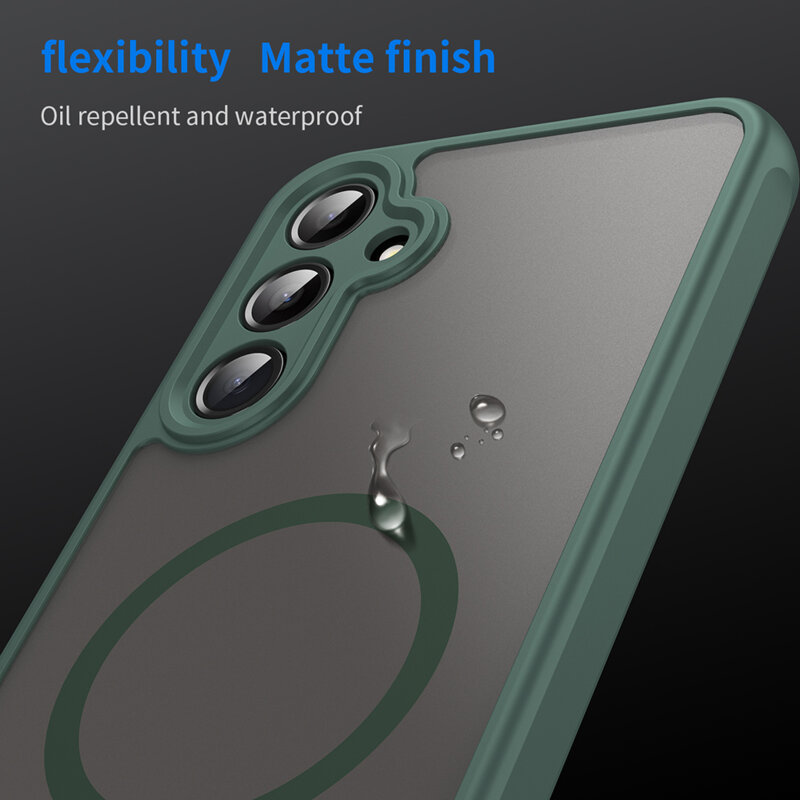 Husa Samsung Galaxy A16 5G Techsuit HaloFrost II MagSafe, verde