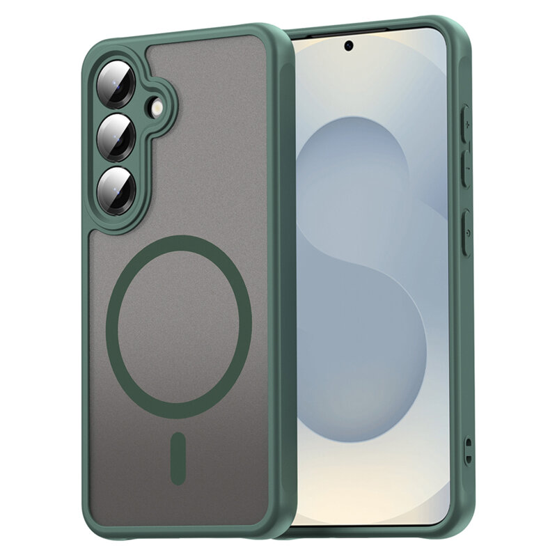 Husa Samsung Galaxy S25 Techsuit HaloFrost II MagSafe, verde