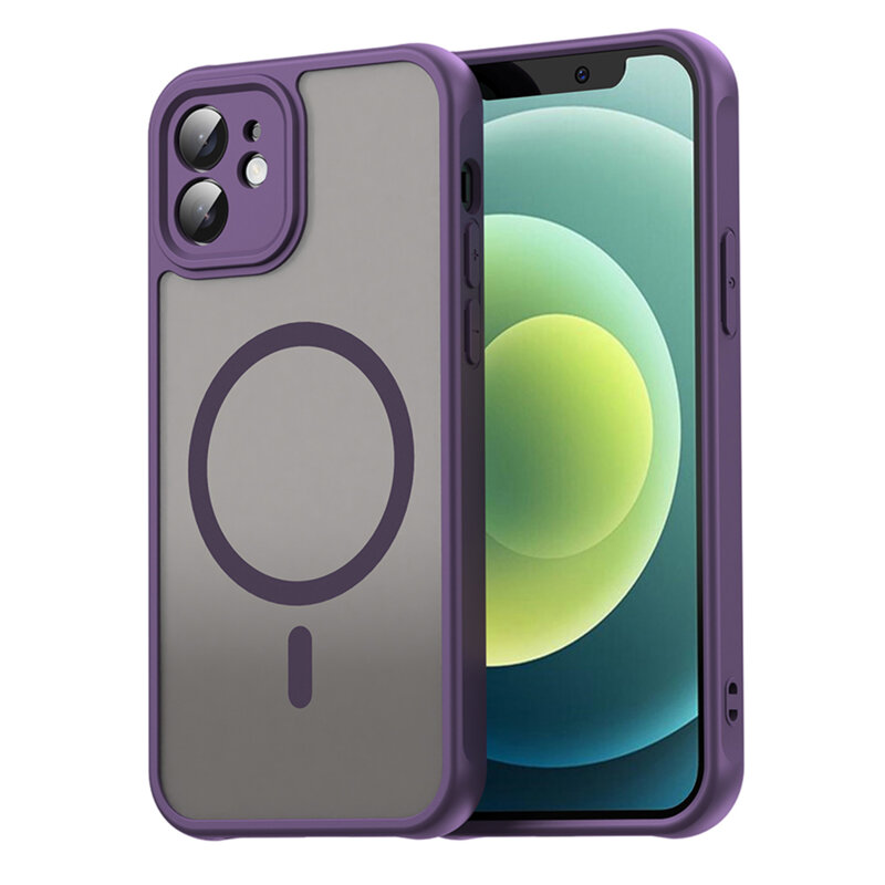 Husa iPhone 12 Techsuit HaloFrost II MagSafe, mov