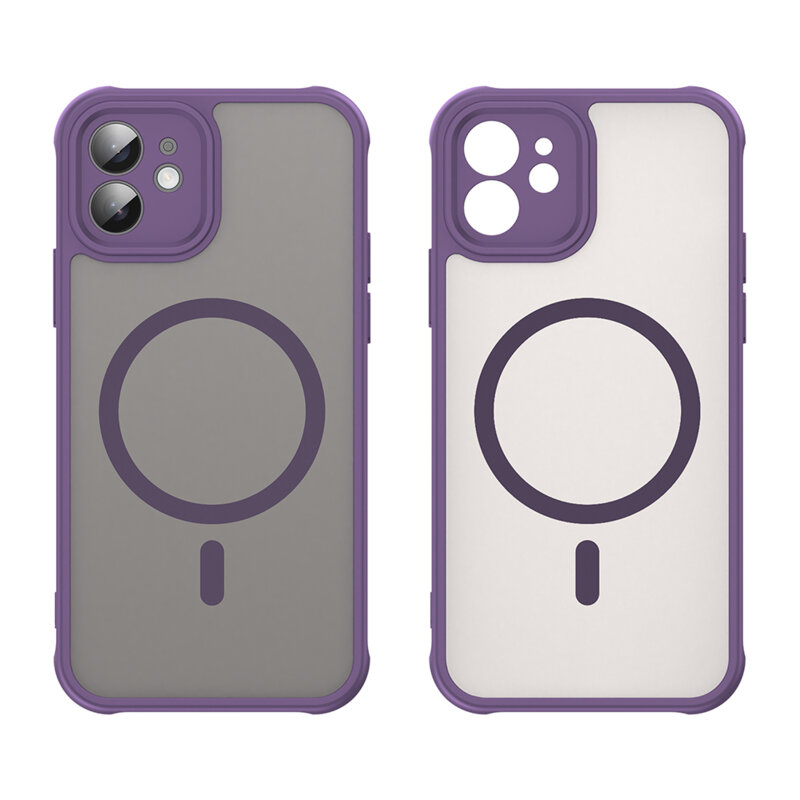 Husa iPhone 12 Techsuit HaloFrost II MagSafe, mov