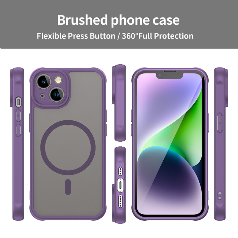 Husa iPhone 13 Techsuit HaloFrost II MagSafe, mov