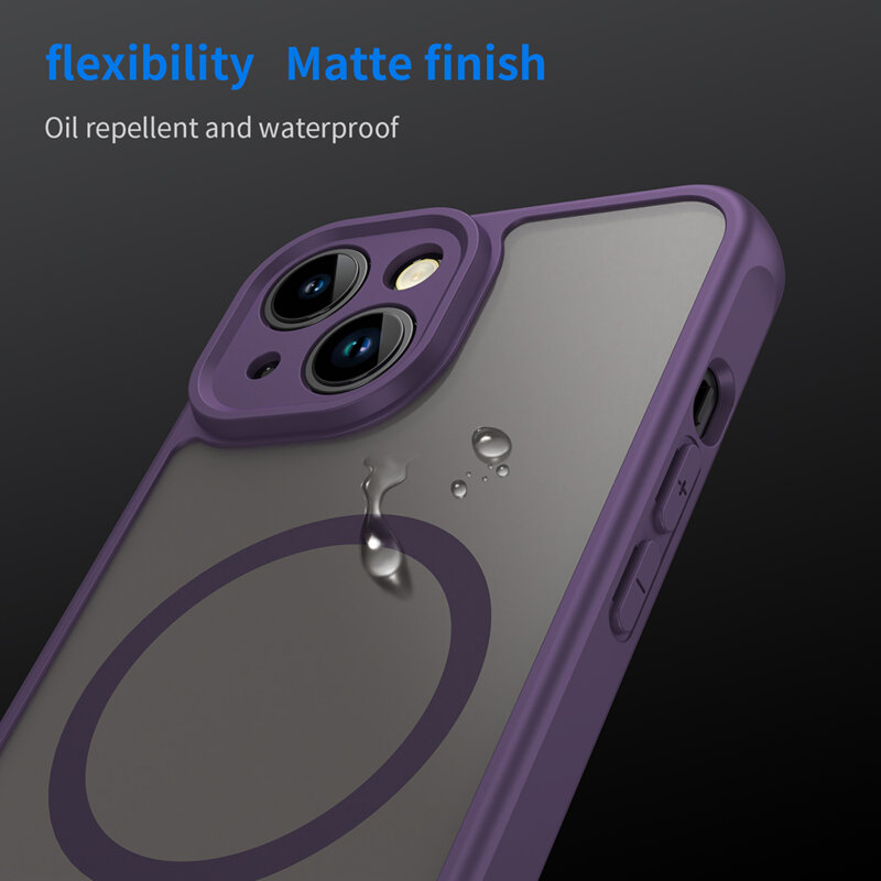 Husa iPhone 13 Techsuit HaloFrost II MagSafe, mov