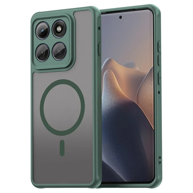 Husa Motorola Edge 60 Pro Techsuit HaloFrost II MagSafe, verde