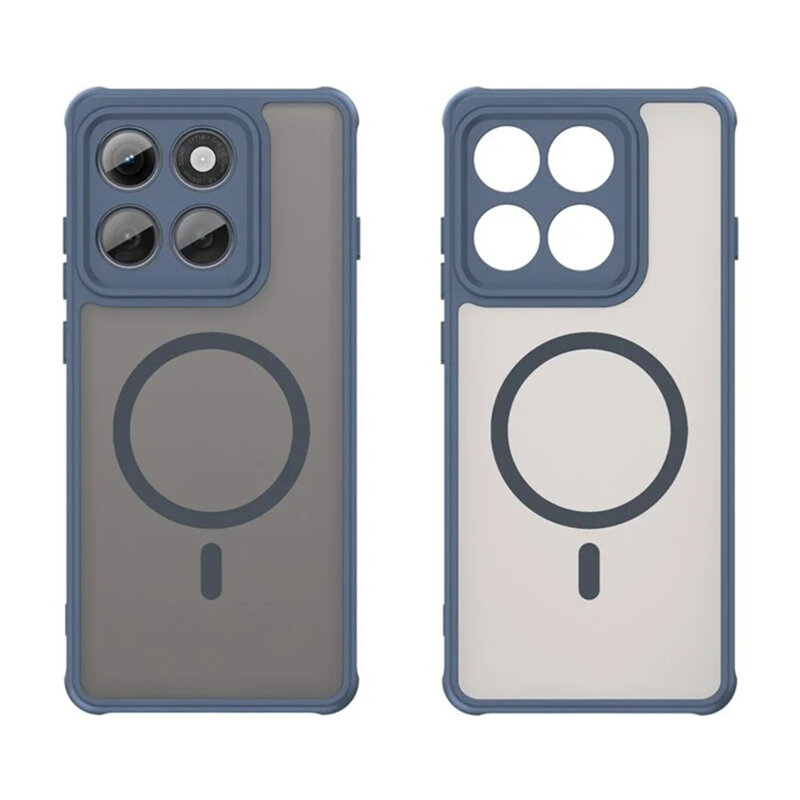 Husa Motorola Edge 60 Pro Techsuit HaloFrost II MagSafe, bleumarin