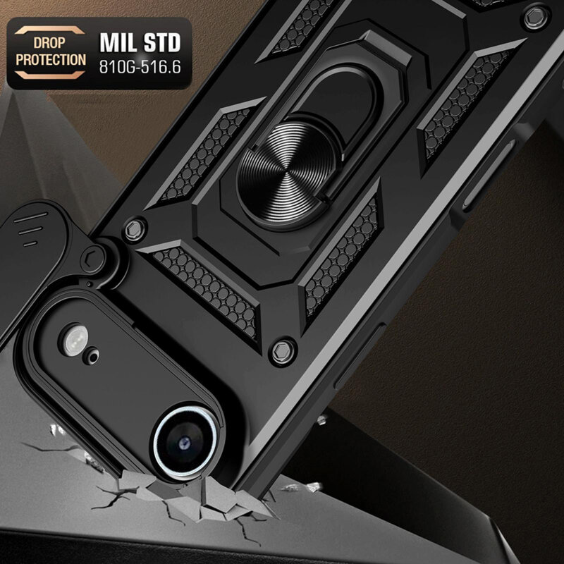 Husa iPhone 17 Air protectie camera Techsuit CamShield Series, roz