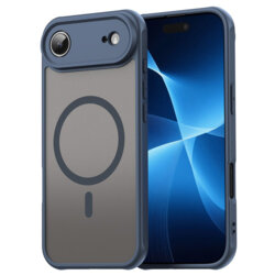 Husa iPhone 17 Air Techsuit HaloFrost II MagSafe, bleumarin
