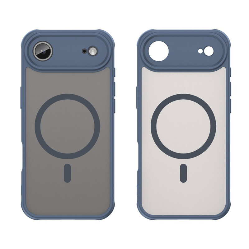 Husa iPhone 17 Air Techsuit HaloFrost II MagSafe, bleumarin