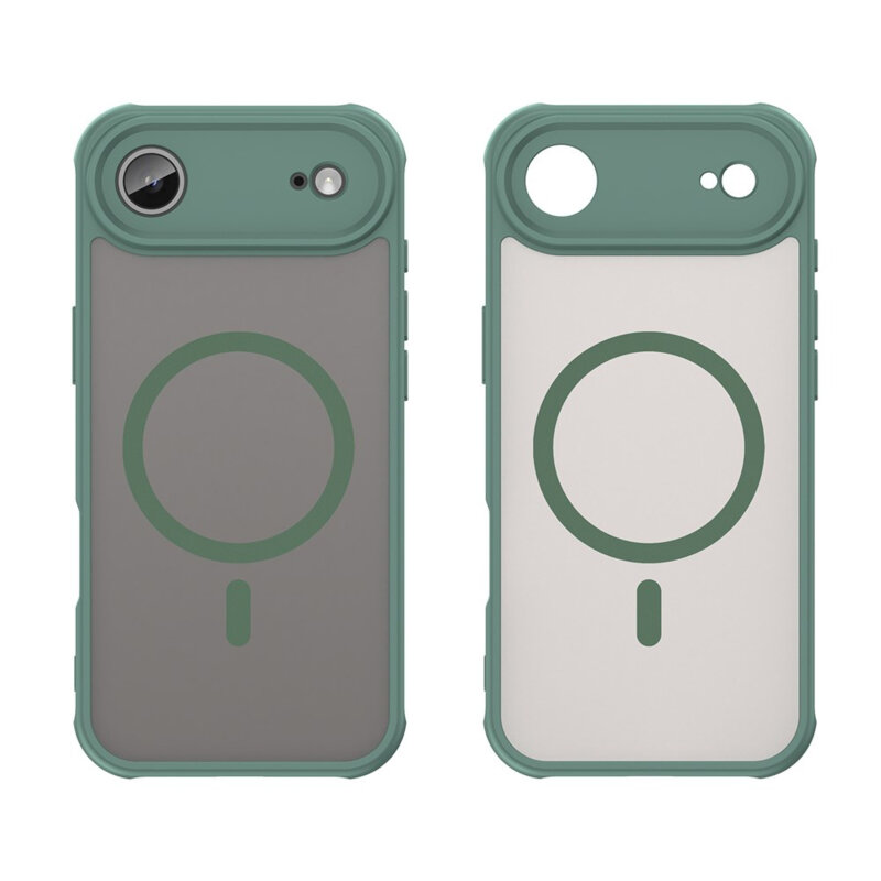 Husa iPhone 17 Air Techsuit HaloFrost II MagSafe, verde