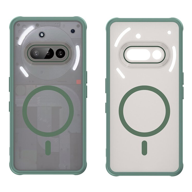 Husa Nothing Phone (3a) Techsuit HaloFrost II MagSafe, verde