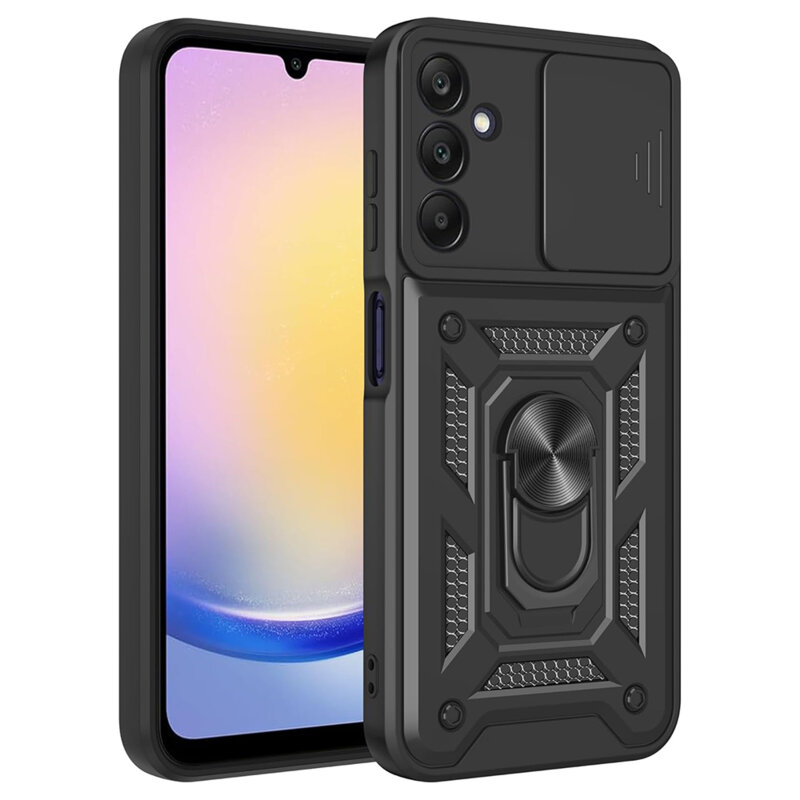 Husa Samsung Galaxy A17 5G protectie camera Techsuit CamShield Series, negru