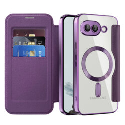 Husa Google Pixel 9a Techsuit SmartMag Book Case, mov