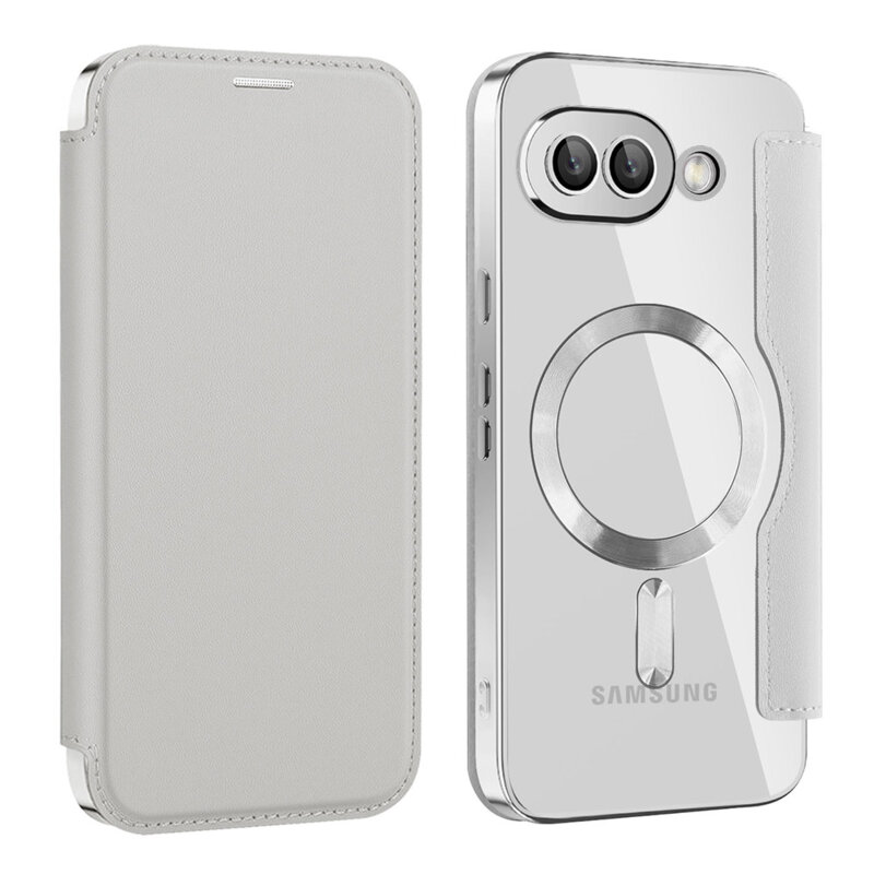 Husa Google Pixel 9a Techsuit SmartMag Book Case, gri