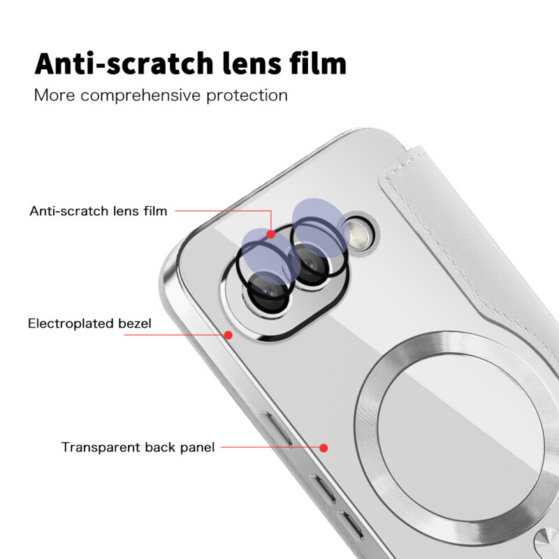 Husa Google Pixel 9a Techsuit SmartMag Book Case, gri