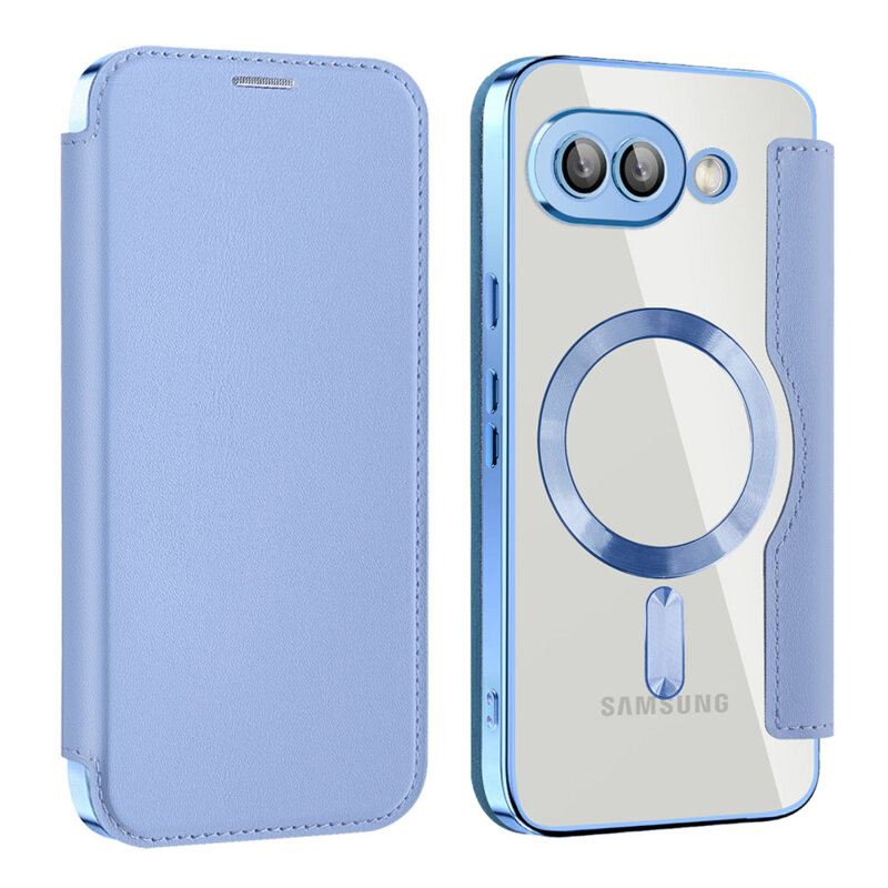 Husa Google Pixel 9a Techsuit SmartMag Book Case, bleu