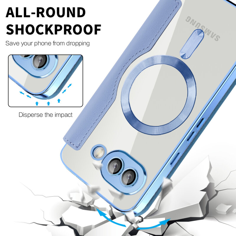 Husa Google Pixel 9a Techsuit SmartMag Book Case, bleu