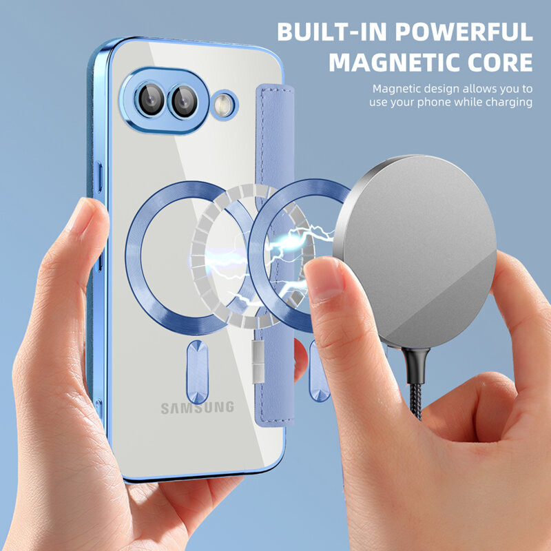 Husa Google Pixel 9a Techsuit SmartMag Book Case, bleu