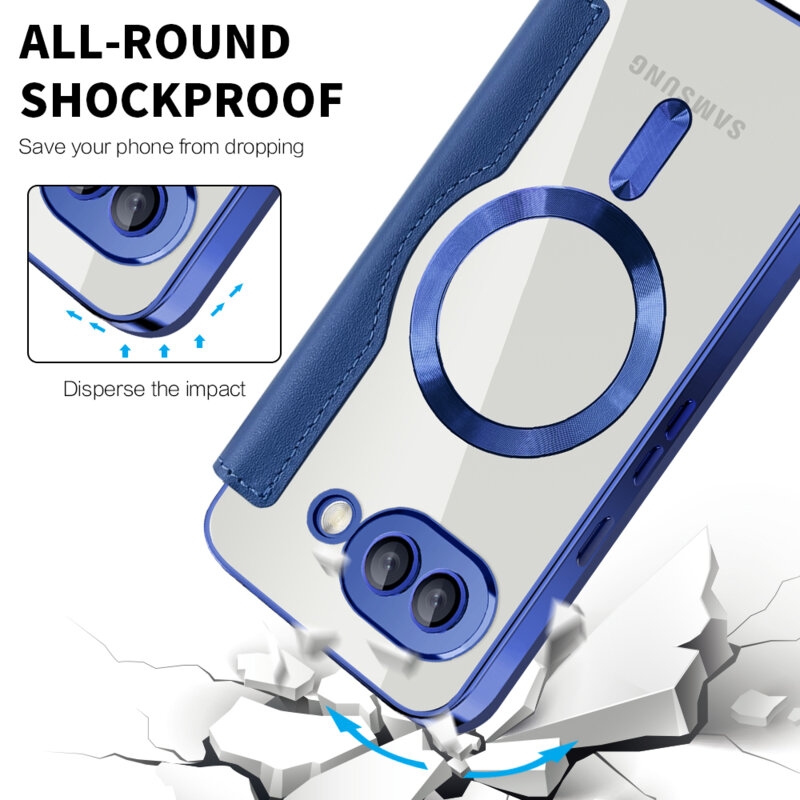 Husa Google Pixel 9a Techsuit SmartMag Book Case, albastru