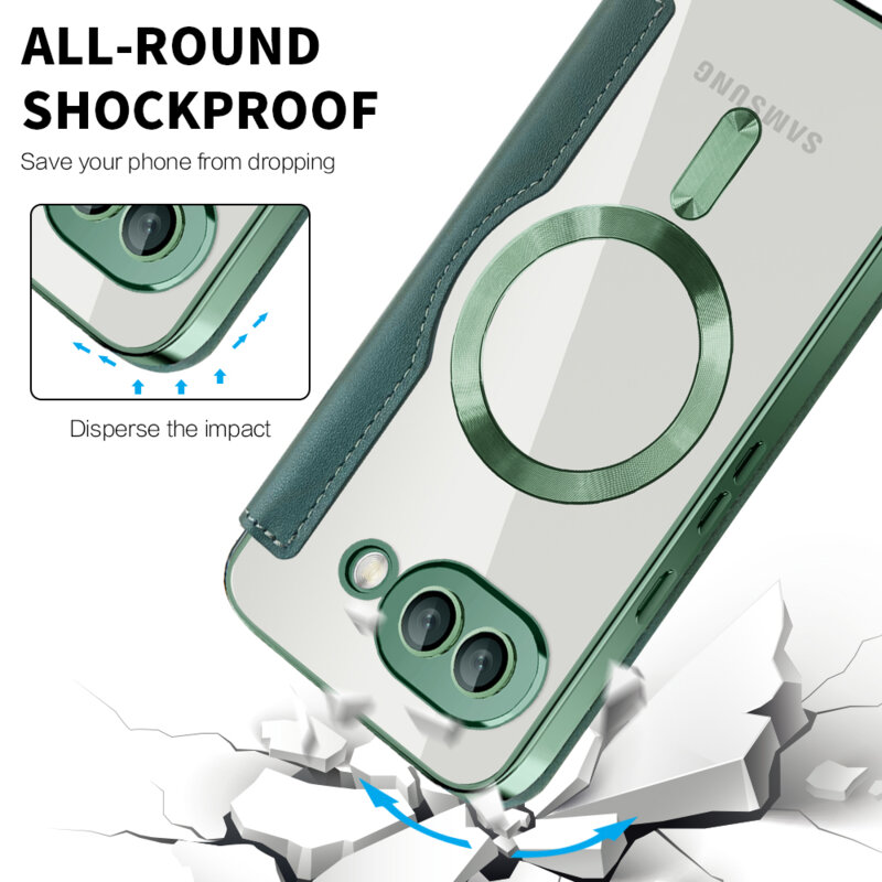 Husa Google Pixel 9a Techsuit SmartMag Book Case, verde