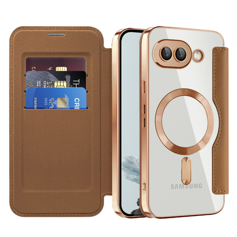 Husa Google Pixel 9a Techsuit SmartMag Book Case, maro