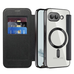 Husa Google Pixel 9a Techsuit SmartMag Book Case, negru