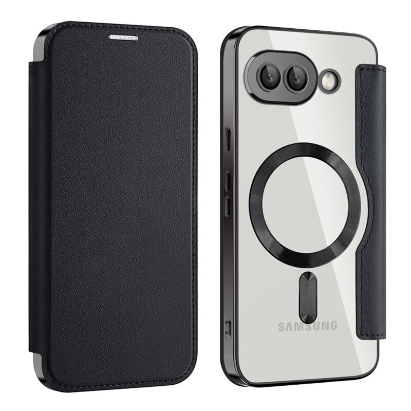 Husa Google Pixel 9a Techsuit SmartMag Book Case, negru