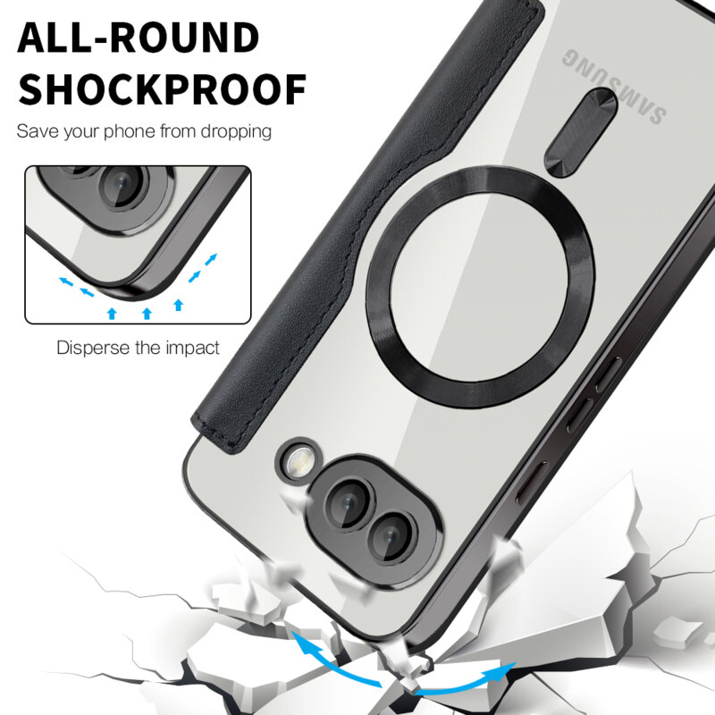 Husa Google Pixel 9a Techsuit SmartMag Book Case, negru