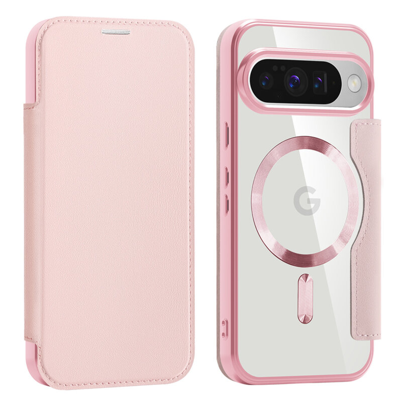 Husa Google Pixel 10 Pro Techsuit SmartMag Book Case, roz