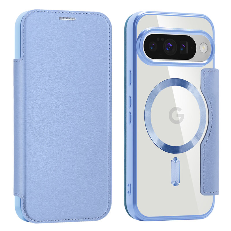 Husa Google Pixel 10 Pro Techsuit SmartMag Book Case, bleu
