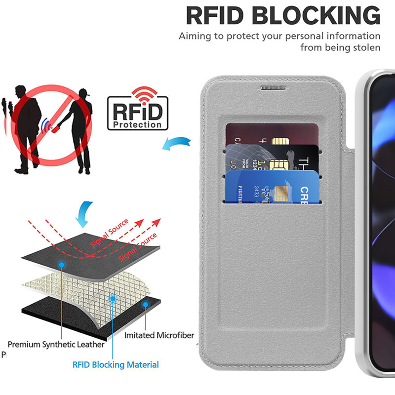 Husa Google Pixel 10 Techsuit SmartMag Book Case, gri