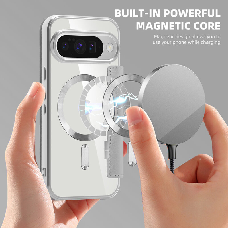 Husa Google Pixel 10 Pro XL Techsuit SmartMag Book Case, gri