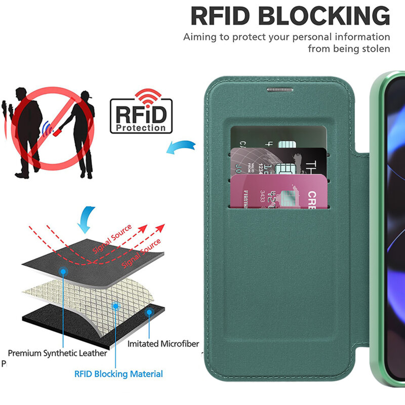 Husa Google Pixel 10 Pro XL Techsuit SmartMag Book Case, verde