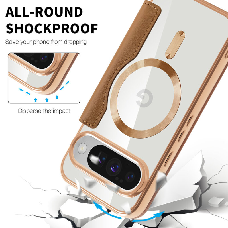 Husa Google Pixel 10 Pro XL Techsuit SmartMag Book Case, maro