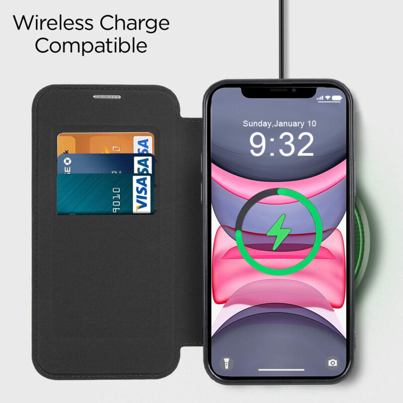 Husa iPhone 11 Techsuit SmartMag Book Case, mov