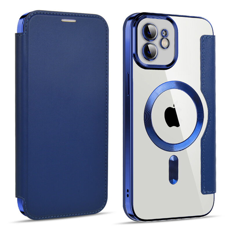 Husa iPhone 11 Techsuit SmartMag Book Case, albastru