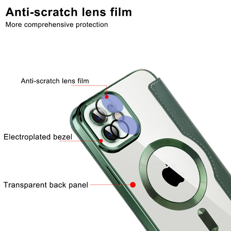 Husa iPhone 11 Techsuit SmartMag Book Case, verde