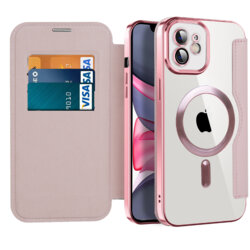 Husa iPhone 11 Techsuit SmartMag Book Case, roz