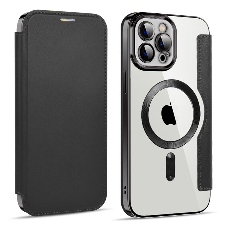 Husa iPhone 11 Pro Max Techsuit SmartMag Book Case, negru