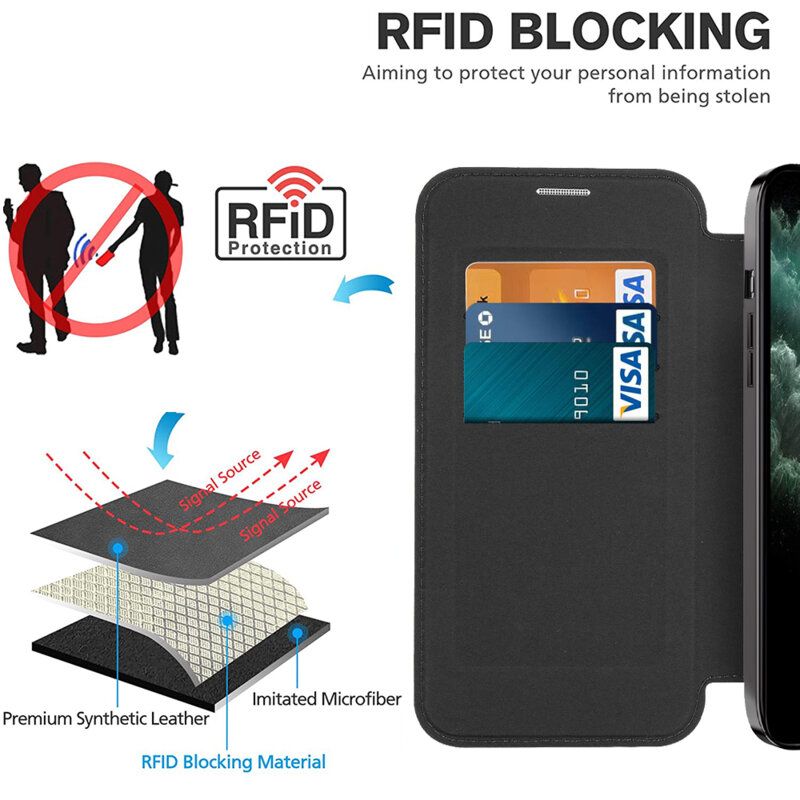 Husa iPhone 11 Pro Max Techsuit SmartMag Book Case, roz