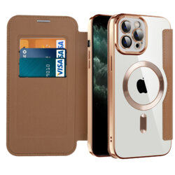 Husa iPhone 11 Pro Max Techsuit SmartMag Book Case, maro